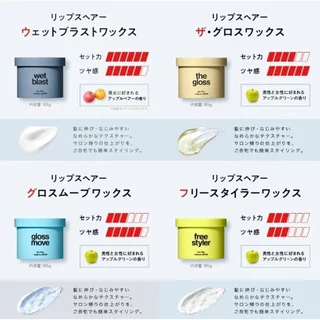 ใหม่!! แวกซ์แต่งผม LIPPS Hair Wax 85g มี3รุ่น matte hard/the gloss/ free styler