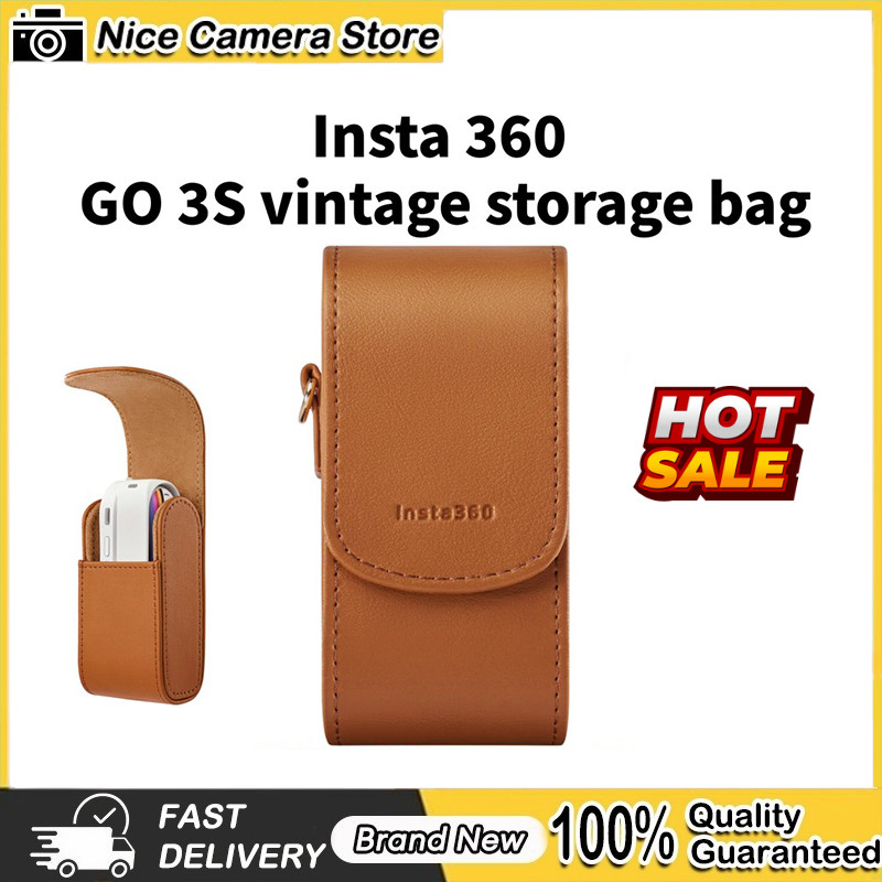 Original Insta360 GO 3S Retro กระเป๋าเก็บป้องกันกรณีพกพาอุปกรณ์เสริมกล้อง