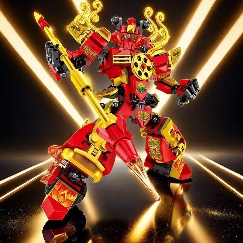 Nezha Figure Transforming Robot Steel Mecha King Kong Fit ประโยชน์สําหรับเด็ก