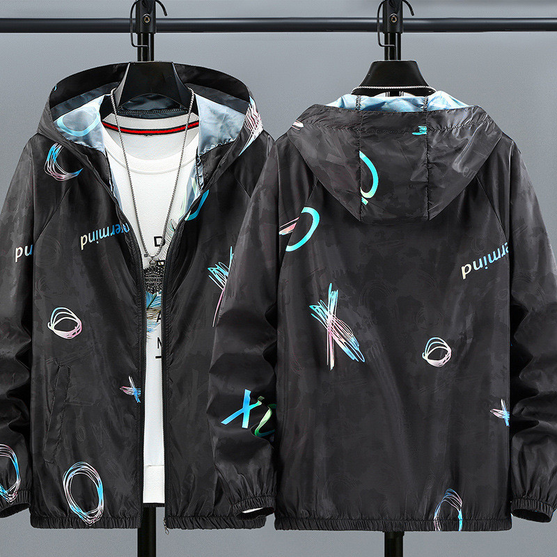 เสื้อแจ็คเก็ตชาย มีฮู้ด ออกแบบเพื่อกันแดดและสวมใส่ง่าย ราคา ถูกที่สุด ดีลบีเคเค แกลเลอรีภาพที่ 5