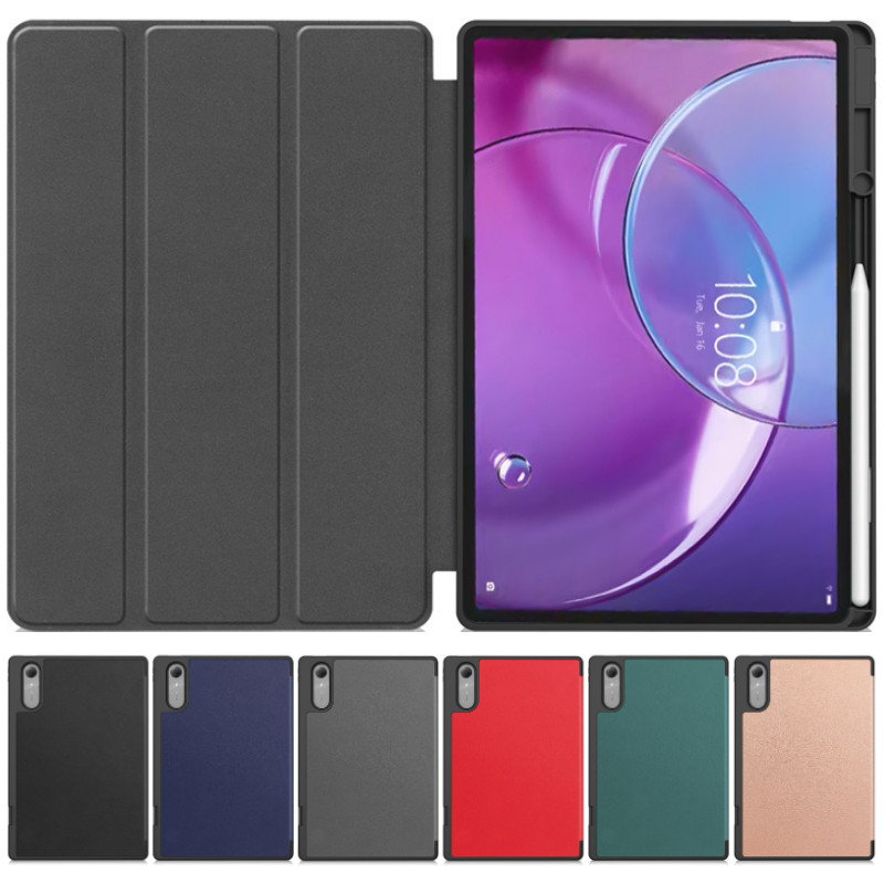 สําหรับ Lenovo Idea Tab Pro Gen 2 TB390FU กรณีสมาร์ท Triple พับขาตั้งดินสอสําหรับ Xiaoxin Pad Pro GT 13 "TB376FC TB378FC