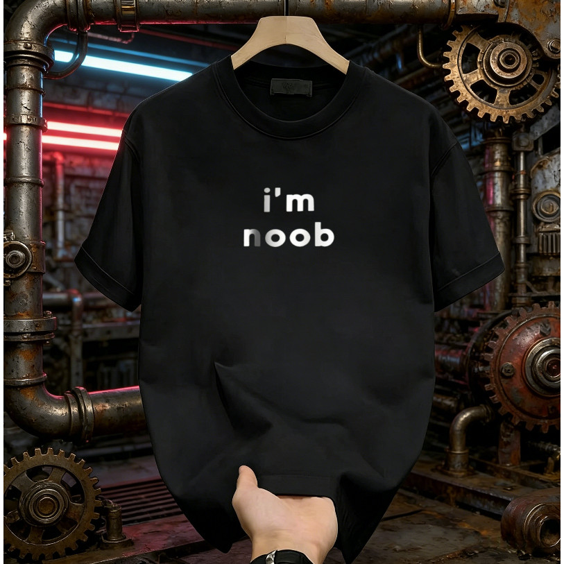 ((จัดส่งตลอด 24 ชั่วโมง) เสื้อยืด Rookie เกม stem im noob แขนสั้นสำหรับทั้งผู้ชายและผู้หญิง)