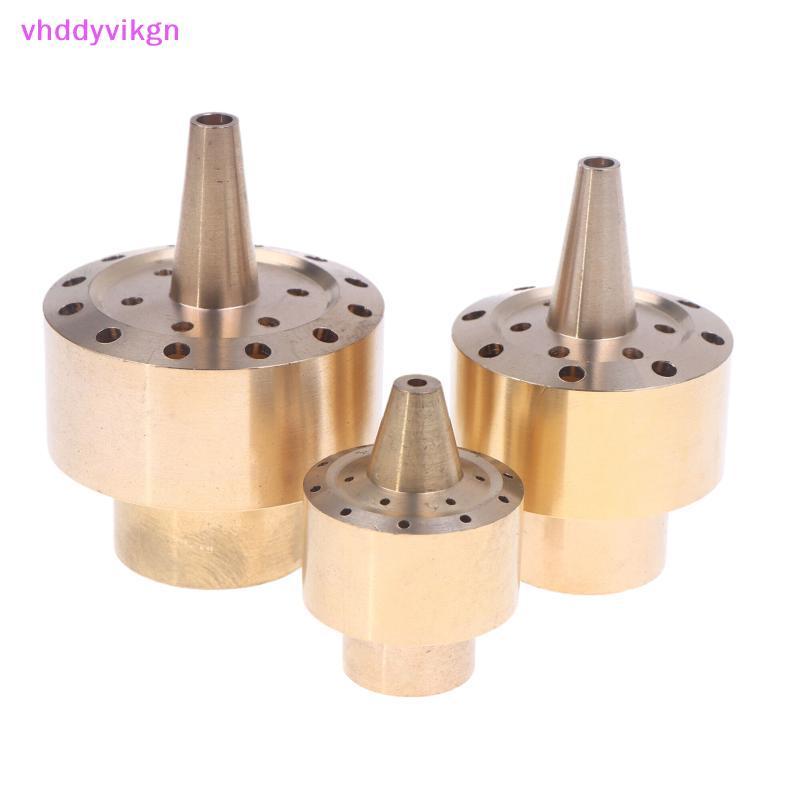 VHDD 1/4 "3/4" คอลัมน์ทองเหลืองน้ําพุหัวฉีดทนต่อการกัดกร่อน Pond Head สําหรับ Garden Decor Garden TH