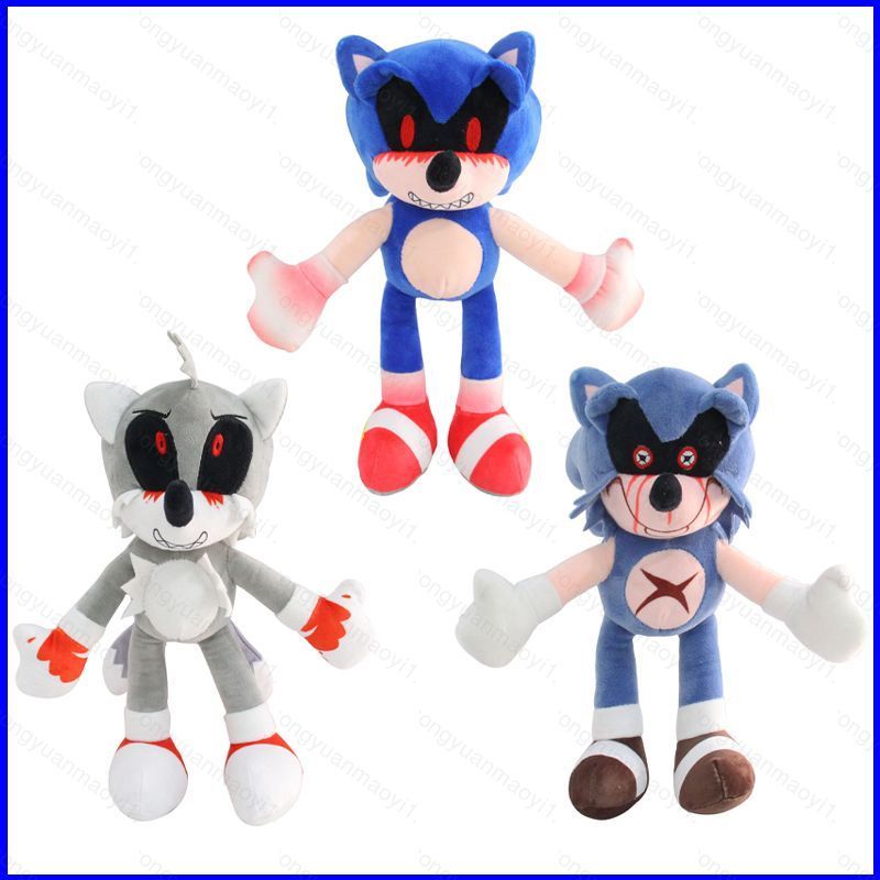ZY1 Sonic EXE ของเล่นตุ๊กตาเลือด Sonic ตุ๊กตาตุ๊กตาของขวัญเด็กตกแต่งบ้านเด็กโยนหมอนตุ๊กตาของเล่นสําห