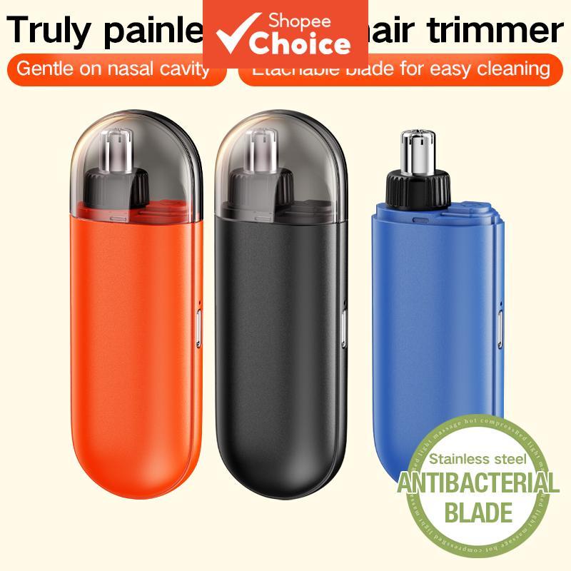 เครื่องเล็มขนจมูกไฟฟ้าใหม่ – เครื่องมือตัดแต่งขนที่ไม่เจ็บปวดที่มีประสิทธิภาพสําหรับผู้ชายและผู้หญิง, เครื่องกําจัดขนรูจมูก
