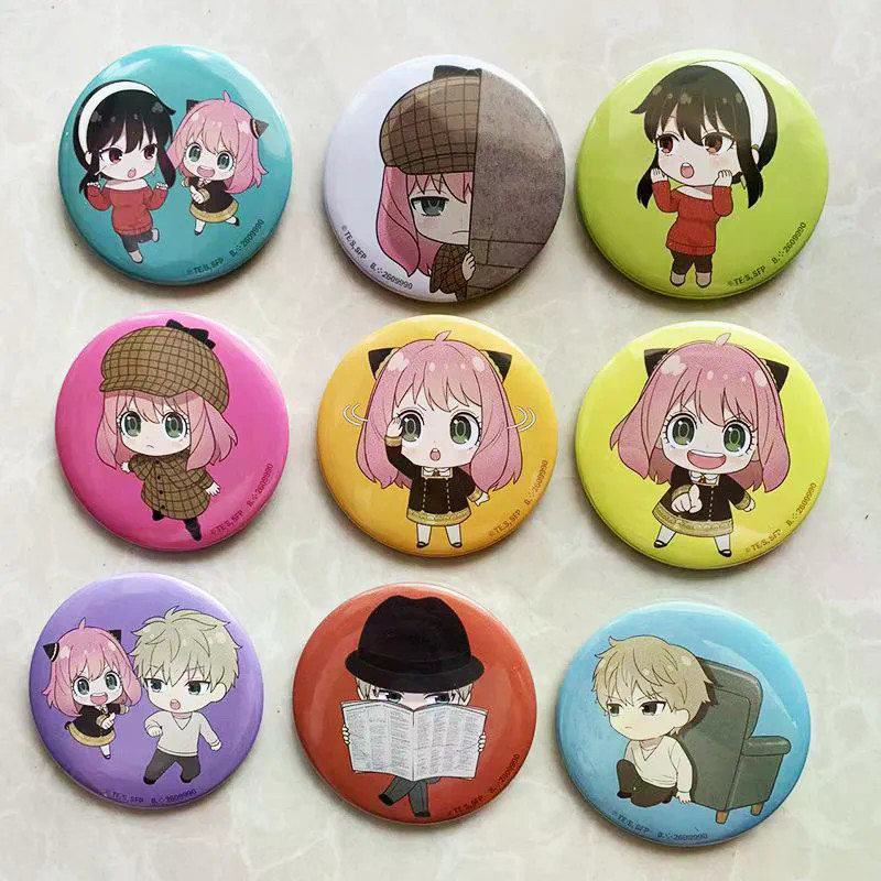 Ready Stock Daily Order Bulk Goods SPY Play House Arnia Yor ของแท้ SPY x FAMILY Badge Bar Chiguko