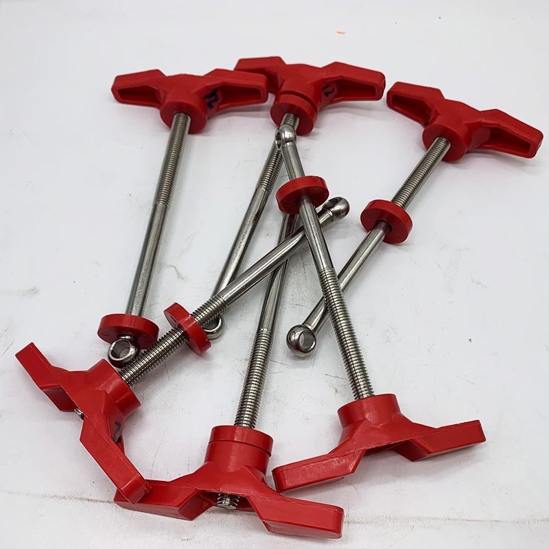 Katsukawa Po Red Flat Handle Filter Handle อุปกรณ์กรองไฟฟ้าฝาครอบด้านบน Handle M12 * 210 มม.