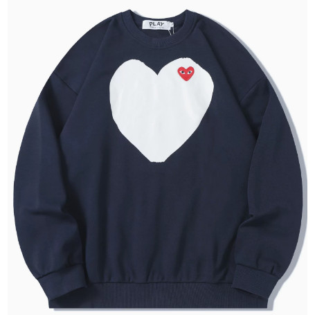 2026 Play comme des Garcons CDG คลาสสิกรอบคอแจ็คเก็ตใหม่ผู้ชายและผู้หญิง 0803