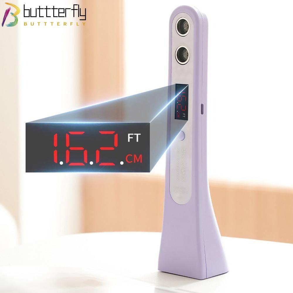 เครื่องวัดส่วนสูง BUTTTERFLY, ไม้บรรทัดความสูงอิเล็กทรอนิกส์แบบชาร์จไฟได้แบบพกพา, เครื่องชั่งการวัดความสูงที่แม่นยําแบบอัลตราโซนิก เด็ก