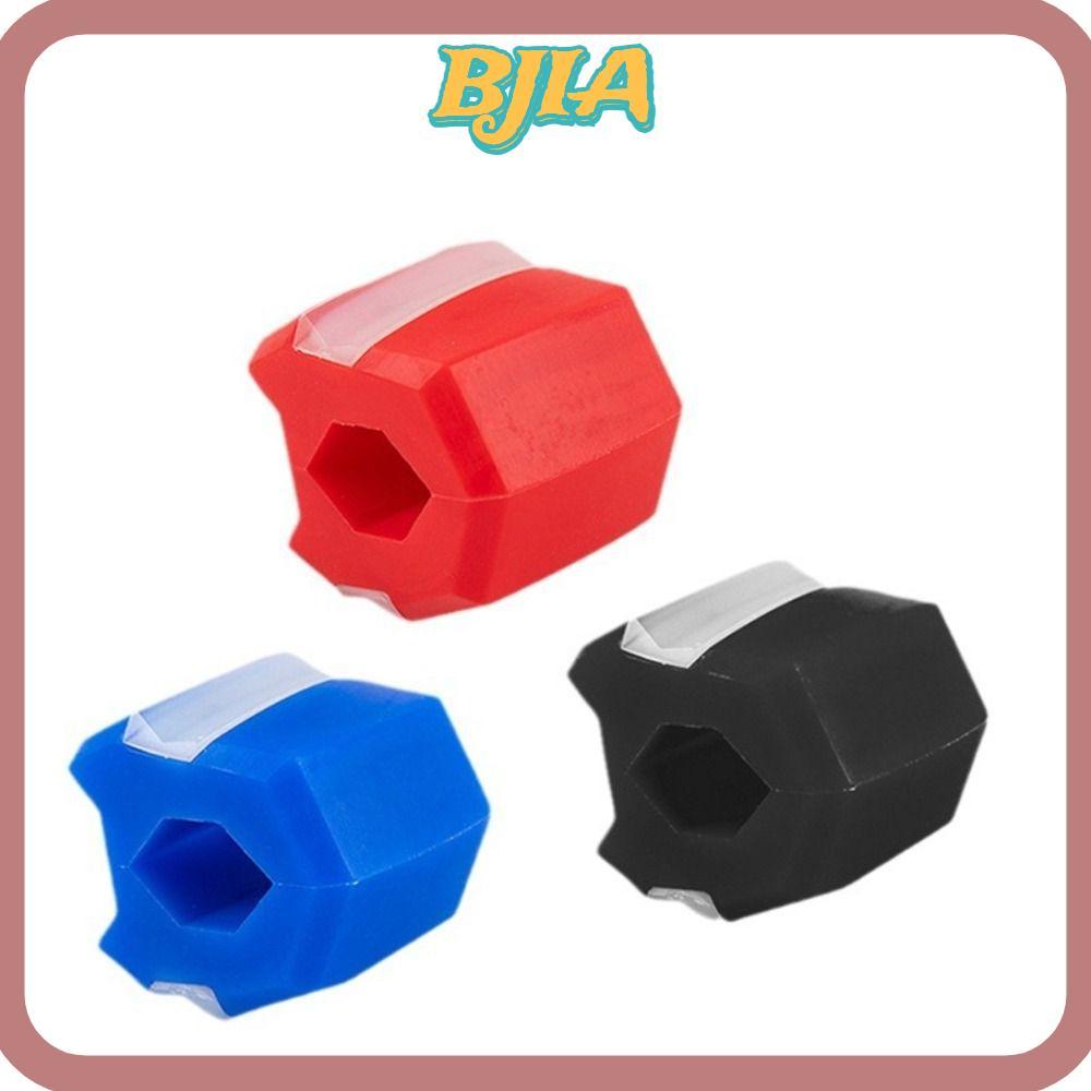 BJA Jawzr Trainer, เกรดอาหาร Silica Anti-aging Jaw Exerciser, ซิลิโคนทนทานสีดําสีแดงสีฟ้า Jawliner ก