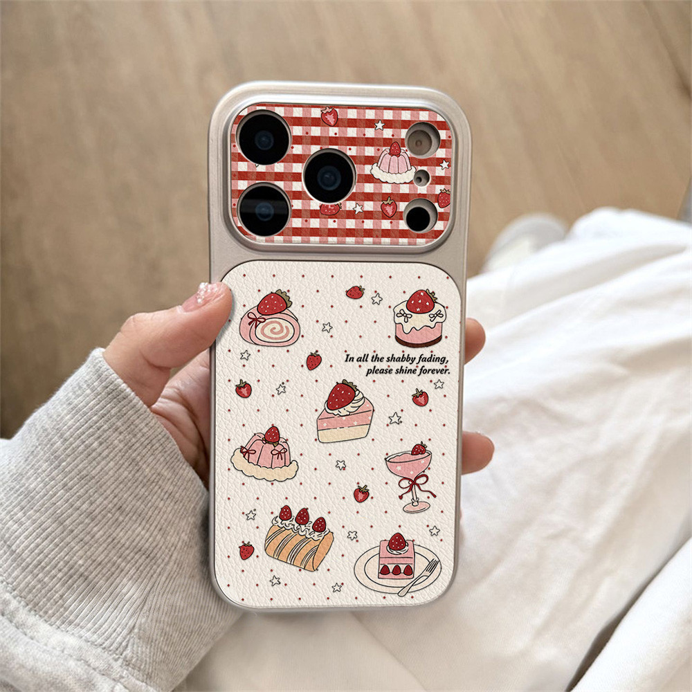 เคสมือถือ For iPhone 13 11 15 16 Pro Max Case iPhone 11 12 14 17 Pro Max 13 14 Pro ทำจากหนัง มีสายคล้องข้อมือ Anti-loss