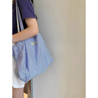 【Zenpy】 กระเป๋าสะพายข้างผ้าแคนวาส ใช้ได้ 2 ด้าน สไตล์เกาหลี, จุเยอะ สีสันสดใส, เหมาะสำหรับนักเรียนและคุณผู้หญิง, P035