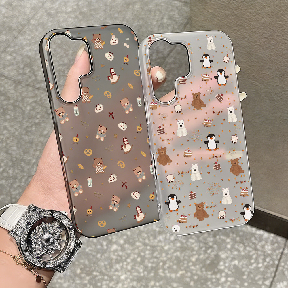 คสโทรศัพท์ for Samsung A56 A17 A07 5G Case A05S A36 A55 A06 A35 A54 A53 4G A26 A15 S26 S23 S25 Ultra S24 FE น้ำค้างแข็ง
