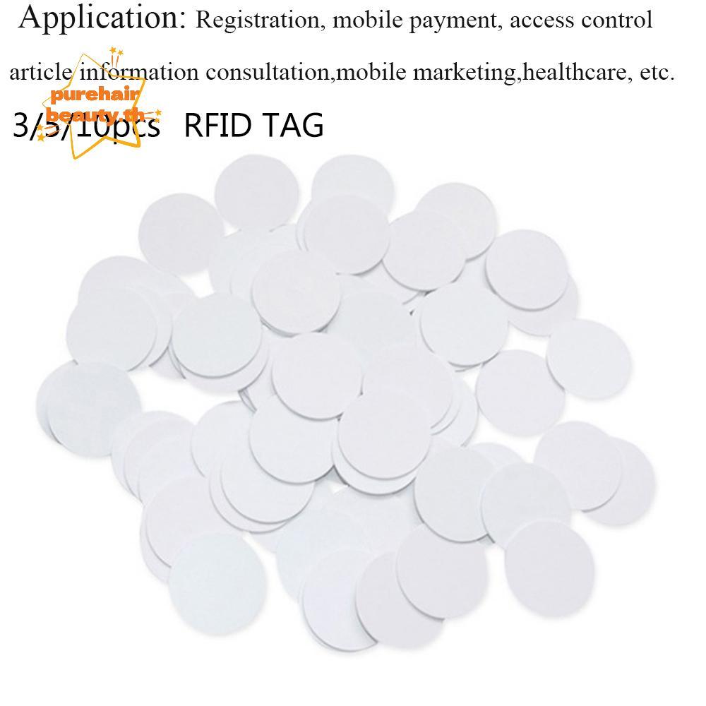 PUREHAIRBEAUTY 5/10 ชิ้น NFC Tag ตัวอย่างโทรศัพท์ Universal Smart Chip