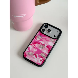 สาวเกาหลีหัวใจการ์ตูนน่ารักลิงน้อยเหมาะสําหรับ iphone17pro/17promax เคสป้องกัน Apple 16 เคสโทรศัพท์ 16promax เคสป้องกัน 15/13/14 เคสกันกระแทก 11/12/12promax/15plus/17air