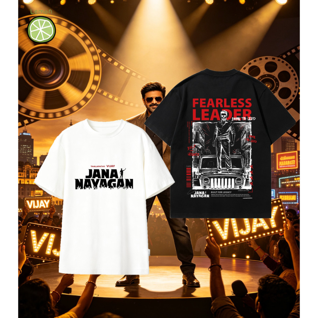 JANA NAYAGAN THALAPATHY VIJAY TSHIRT ผ้าฝ้ายพรีเมี่ยมคุณภาพ VIJAY TSHIRTS-5XL 02