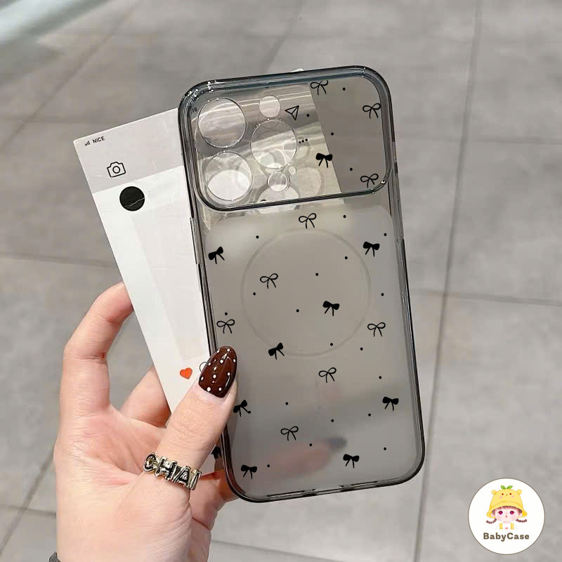 เคสไอโฟน17AIR เหมาะสำหรับ IPhone 16 15 14PLUS 13 12 11 Pro Max หญิงสาวหัวใจเรียบง่ายโปร่งใสสีทึบทนต่อการล้มระดับสูง