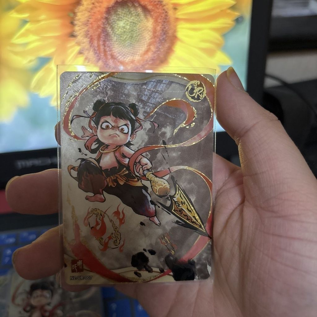 การ์ดสะสมภาพยนตร์ Nezha Doutian Bag ระเบิดที่สอง Nezha ur ระเบิดที่สอง Nezha ur007