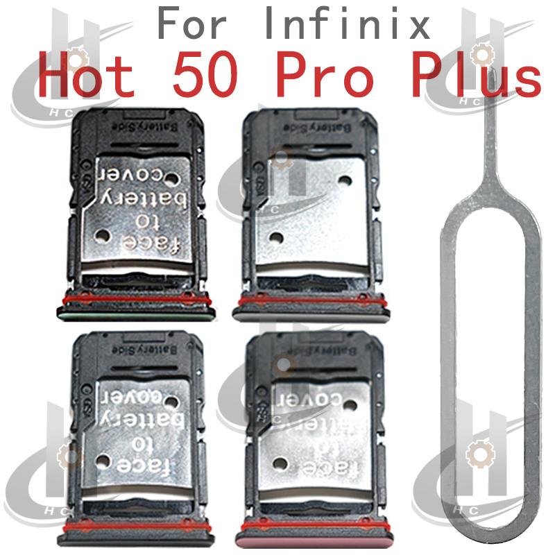 สําหรับ Infinix Hot 50 Pro Plus X6880 ซิมการ์ดถาดผู้ถือการ์ด Reader SD Slot อะแดปเตอร์อะไหล่