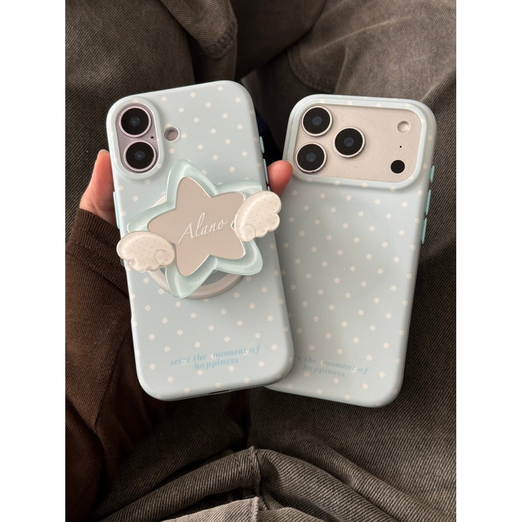 ปีกลายจุดเหมาะสําหรับเคสโทรศัพท์มือถือ iPhone17, Apple 16promax ใหม่ 15pro ผู้หญิง 13 เคสป้องกัน 14 17promax 16pro 14promax 15promax