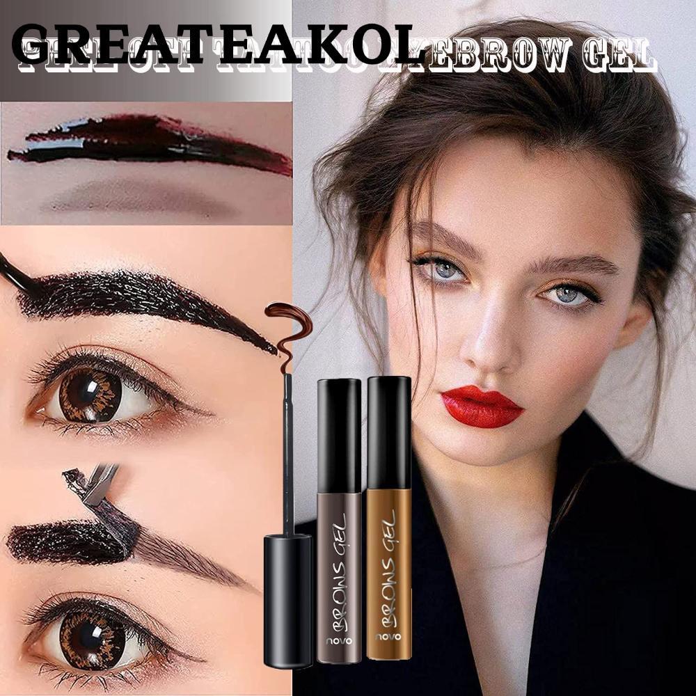 GREATESKOL Natural Color Eyebrow Tint Easy Peel Eyebrow Tattoo Tint EyeBrow Gel
