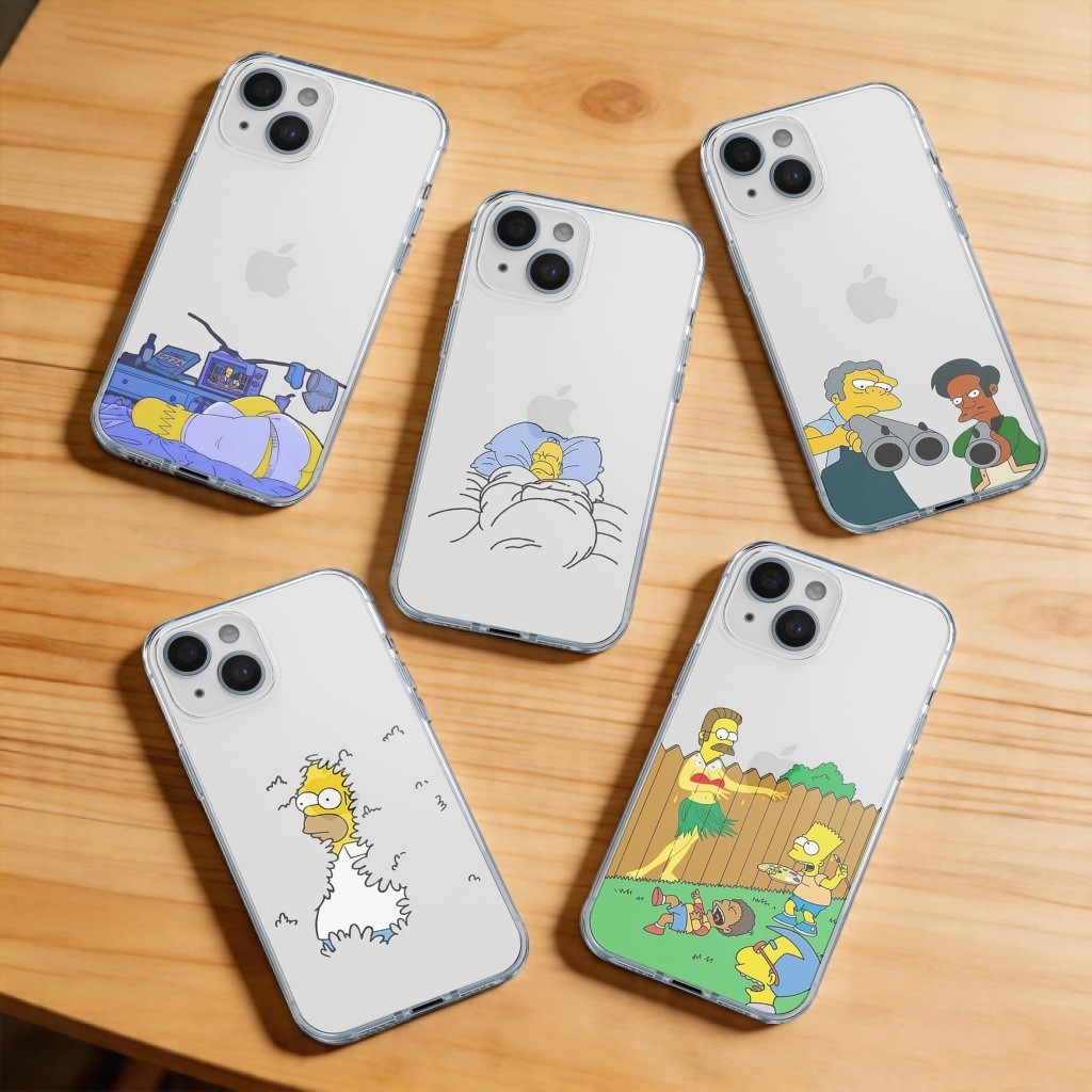 GMN22 - ซอฟท์เคสใส CASING THE SIMPSONS PREMIUM PRO CAMERA COMPATIBLE สําหรับ REALME GT 7 NEO 2 3T P3