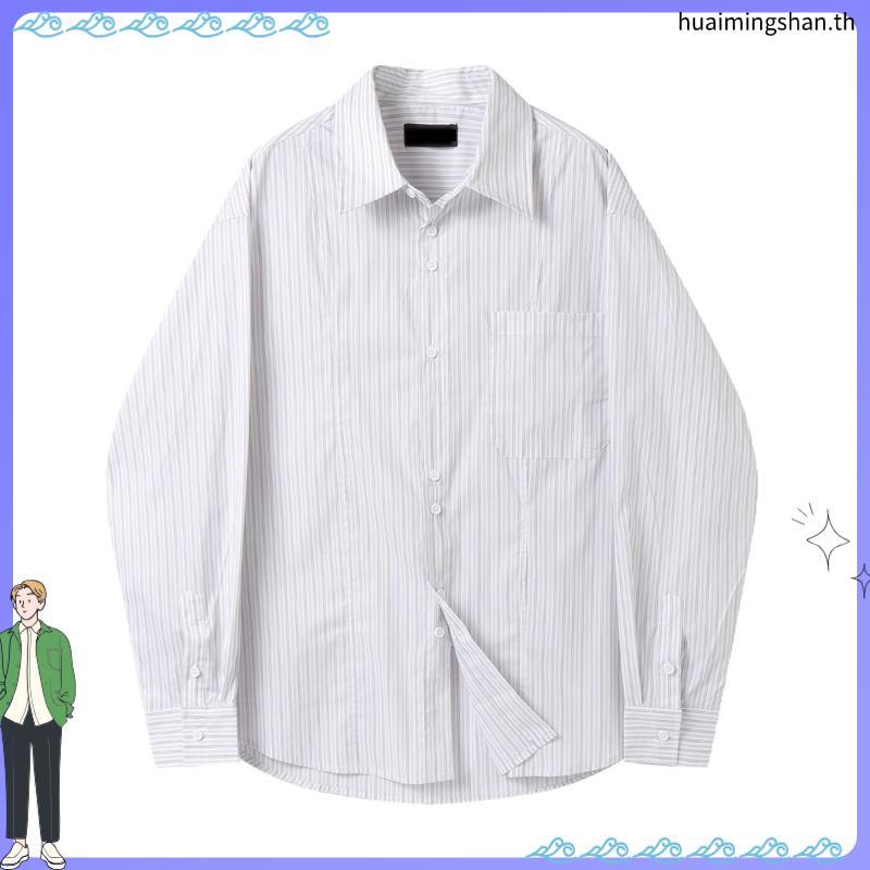 [New] BARON "Milan" striped long sleeve shirt เสื้อเชิ้ตแขนยาวลายริ้ว แบรนด์ BARON