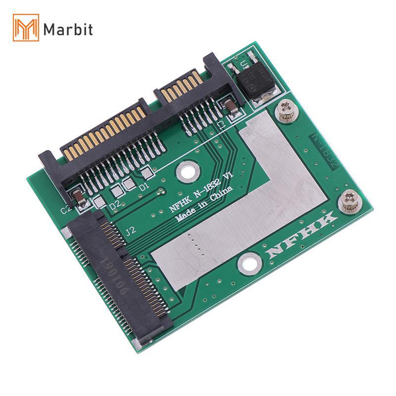 Marbit mSATA SSD ถึง 2.5 SATA 6.0gps อะแดปเตอร์แปลงการ์ดโมดูลบอร์ด mini pcie ssd null