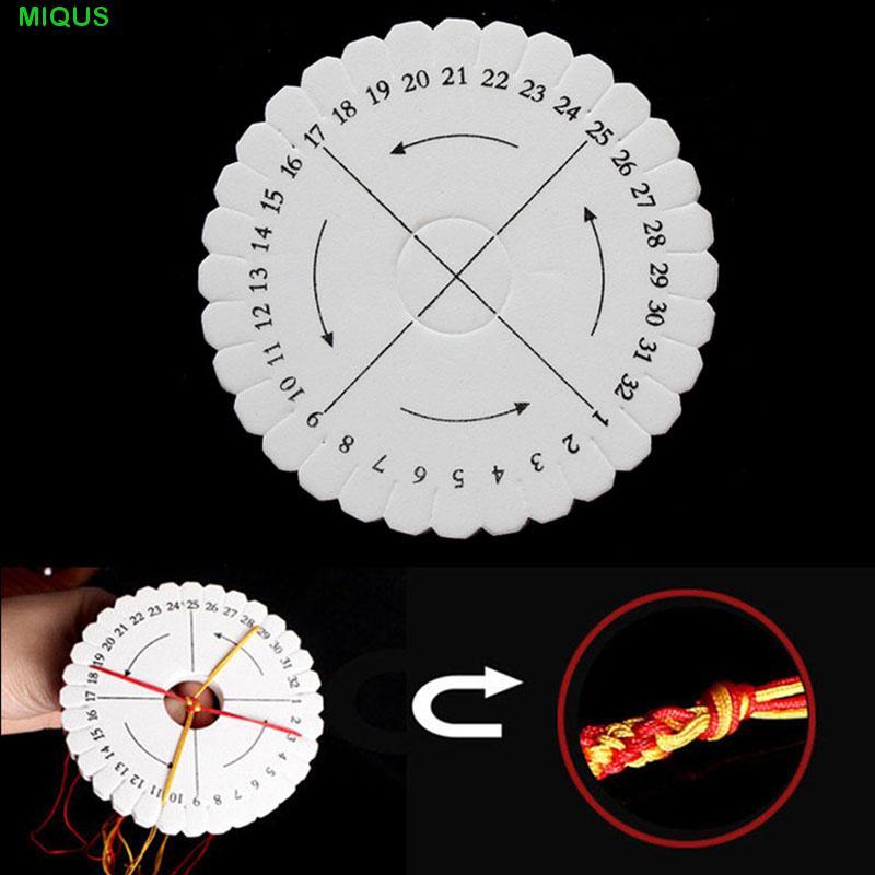 MIQUS เย็บ Braiding Disc/Disk แผ่นถัก 2 ชิ้น/เซ็ต Kumihimo เครื่องประดับออกแบบ Board