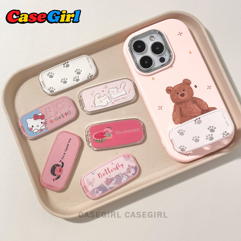 ที่วางโทรศัพท์การ์ตูนน่ารักหลายลาย มีแมวตีน Hello Kitty คุโรมิ มิโรตี้ ดอกไม้ ผีเสื้อ และสัตว์เล็กน่ารักๆ