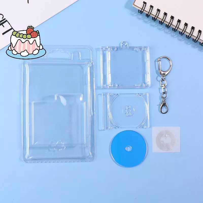 [Sep-t] 1 ชุด Mini NFC Functional CD Disc Case Key Chain อุปกรณ์ต่อพ่วงอัลบั้มที่ระลึก Key Holder สําหรับ DIY Bapa จี้