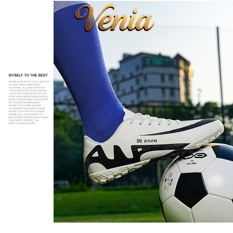 Venia 2026 ใหม่ฟุตบอลโลก รองเท้าฟุตบอลเดียวกันผู้ใหญ่เด็กสตั๊ดรองเท้ากีฬาการฝึกอบรมกลางแจ้งขนาด35-44