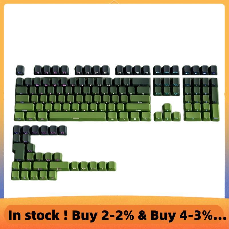 PBT Double Shot Keycaps Sidelit Light Backlit Cherry Profile Double Shot พิมพ์ด้านข้างสําหรับ MX Mec