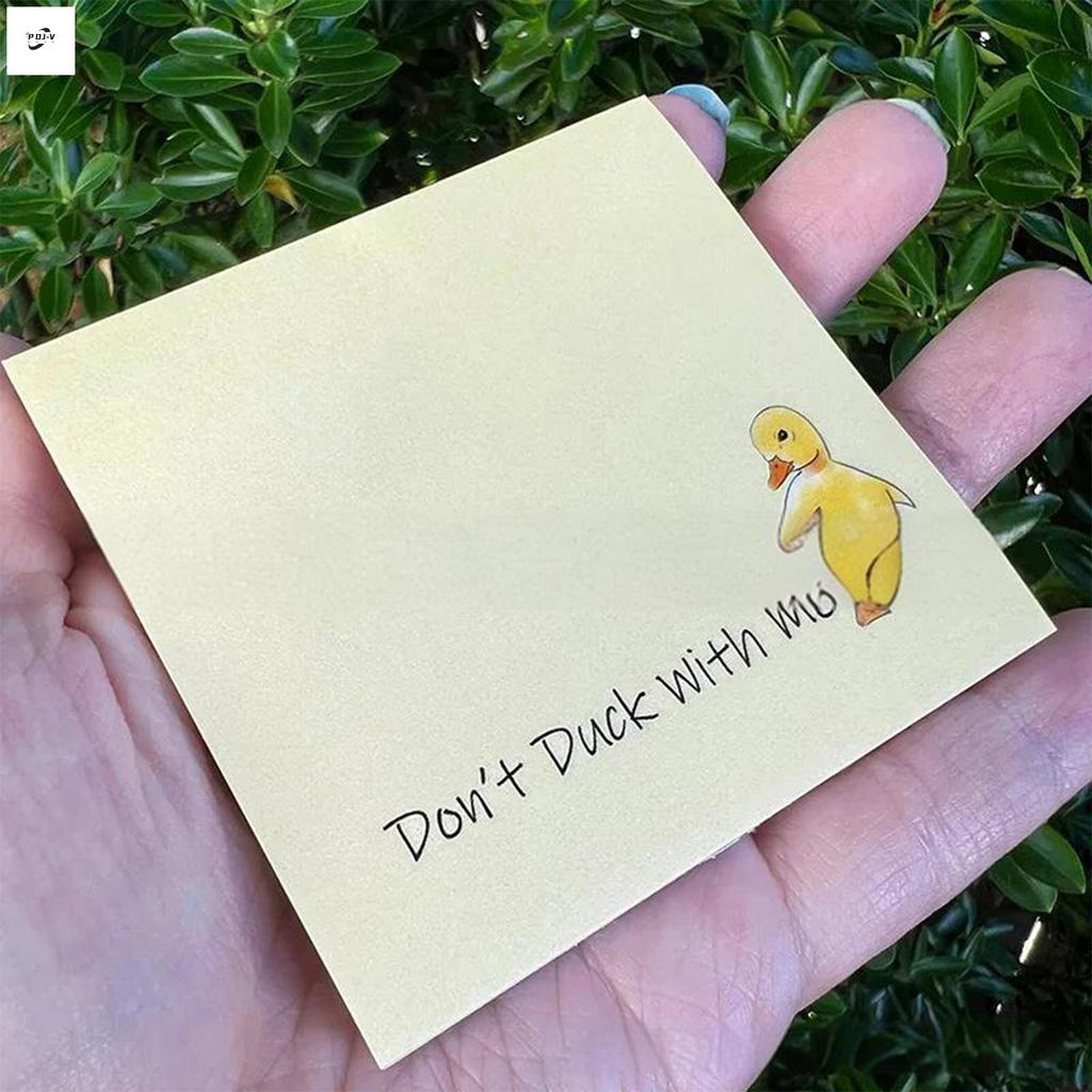 ตลก Sassy Duck Stick Note ความแปลกใหม่ Memo Pads Stick Note สําหรับโรงเรียน Office Home หอพัก