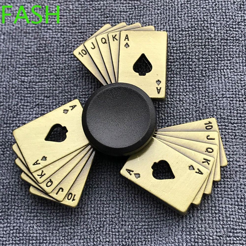 FASH Fidget Spinner, สังกะสีอัลลอยด์โลหะ Finger Spinner, โต๊ะทํางานของเล่นทองเหลืองสี Cool ตลกมือปั่นผู้ใหญ่ของขวัญ