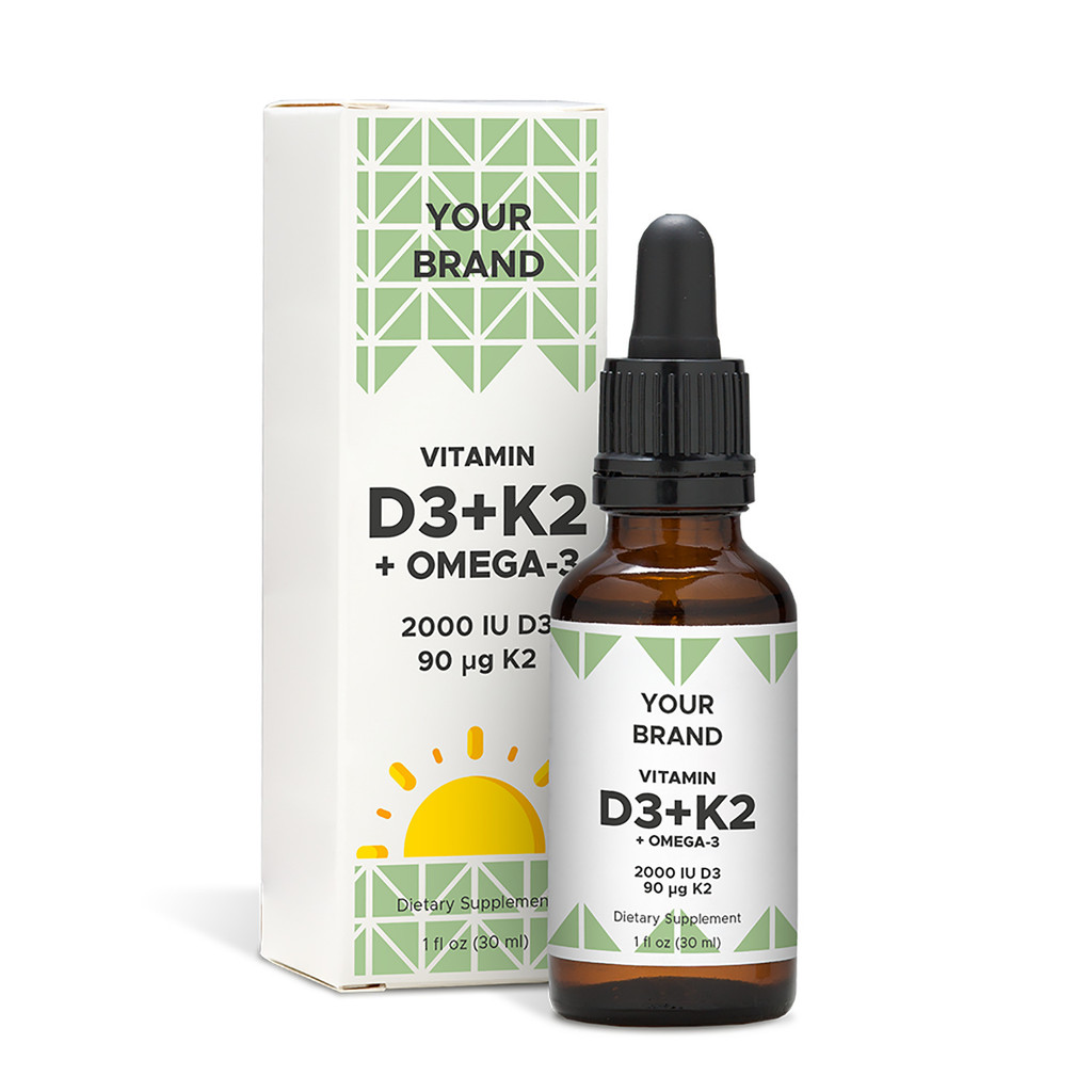 พร้อมส่ง จัดส่งรวดเร็ว วิตามิน D3+K2 Drops วิตามิน K2+d3 Drops OEM0418226