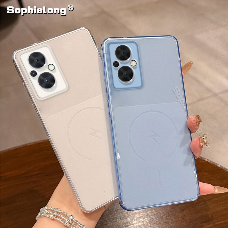 เคสสําหรับ OPPO Reno7 Reno8 Z Lite F21 Pro 1+ Nord N20 CPH2341 CPH2343 CPH2455 CPH2459 Clear สีซิลิโ
