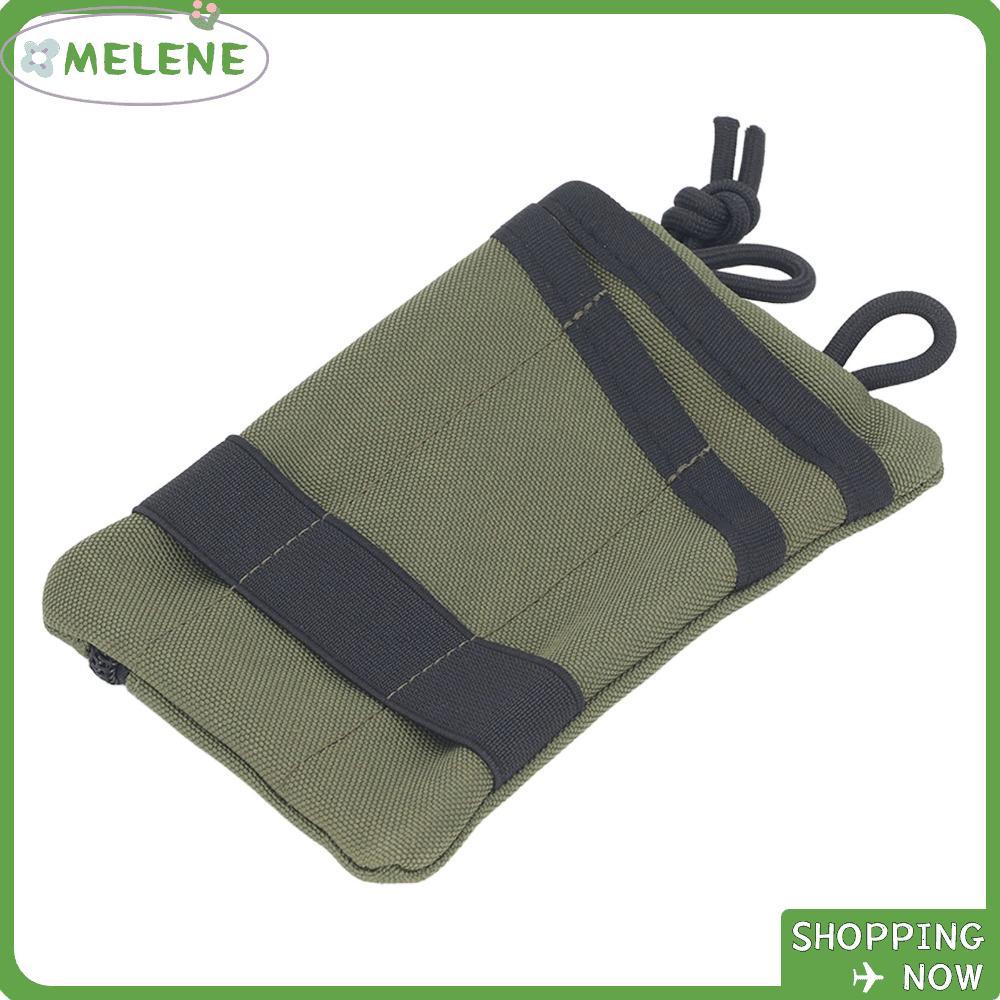 MELENE 2 ชิ้น EDC กระเป๋าเก็บ, ผ้าแบบพกพา EDC Organizer, ทนทานกระเป๋าเข็มขัดมัลติฟังก์ชั่น EDC Kit