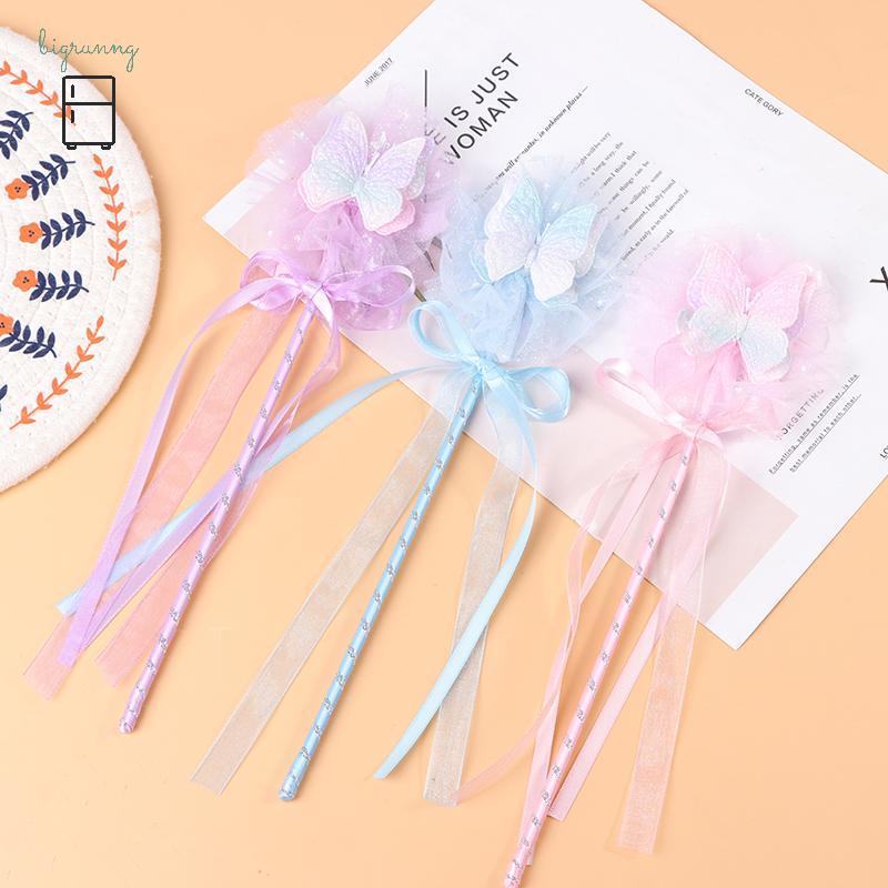 [BRN] ผีเสื้อน่ารัก Magic Sti Fairy Wand เจ้าหญิงคอสเพลย์ Props Wand สําหรับสาววันเกิดอุปกรณ์ปาร์ตี้