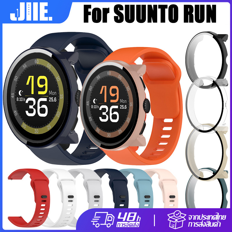 【สาย+เคส】สำหรับ SUUNTO RUN สายซิลิโคน+เคส🔥SUUNTO RUN กระจกนิรภัยเคส🔥สำหรับ SUUNTO RUN สายซิลิโคนนุ่ม