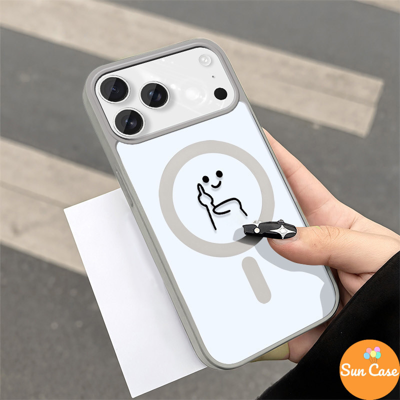 แม่เหล็ก  เคสใสกันกระแทกลายน่ารัก ไอโฟน17 Air 11 12 13 14 15 16 17 PROMAX 17 16 15Pro 16 15 14PLUS 8 7Plus XR X XS XSMAX – โปรปัง