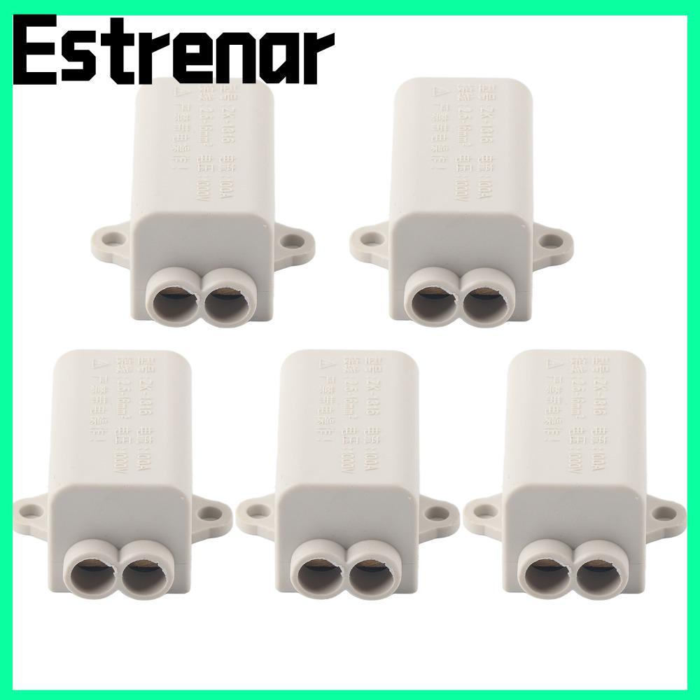 ESTRENAR 5 ชิ้น Terminal Spliter, ZK-1316 2.5-16mm2 Parallel Spliter, Parallel Connector 1000V วัสดุ