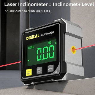 วัดมุมจอแสดงผล กระแสน้ําวนก,สี่ด้านดิจิตอลแสดงระดับเครื่องวัดมุม Inclinometer,แม่เหล็กดูดแบบพกพา360องศาวัดมุมที่ถูกต้องเ