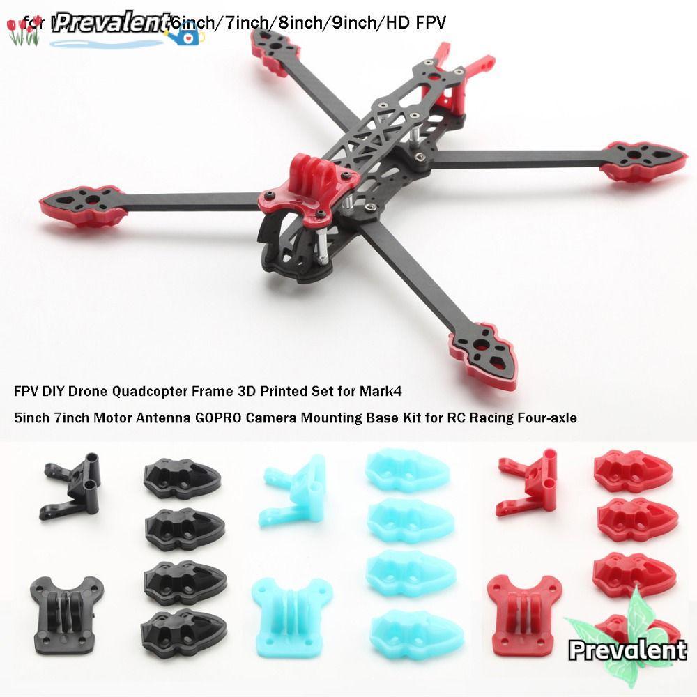 PREVALENT DIY Drone Quadcopter Frame, FPV 5 สีชุดพิมพ์,พลาสติกมอเตอร์เสาอากาศกล้องสําหรับ Mark4 5 นิ
