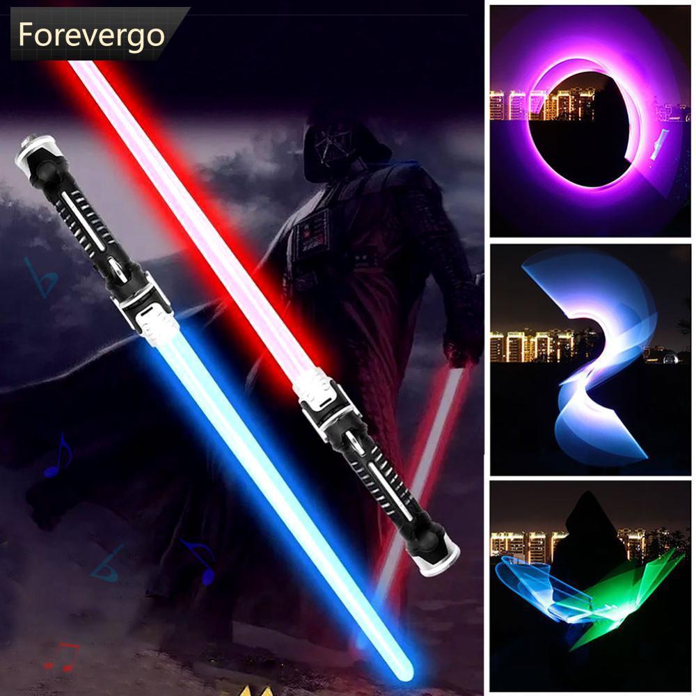 FVG Star Wars Lightsaber Force Dueling แบตเตอรี่ขับเคลื่อนเสียงโลหะ Handle คอสเพลย์ Luminous ของเล่น