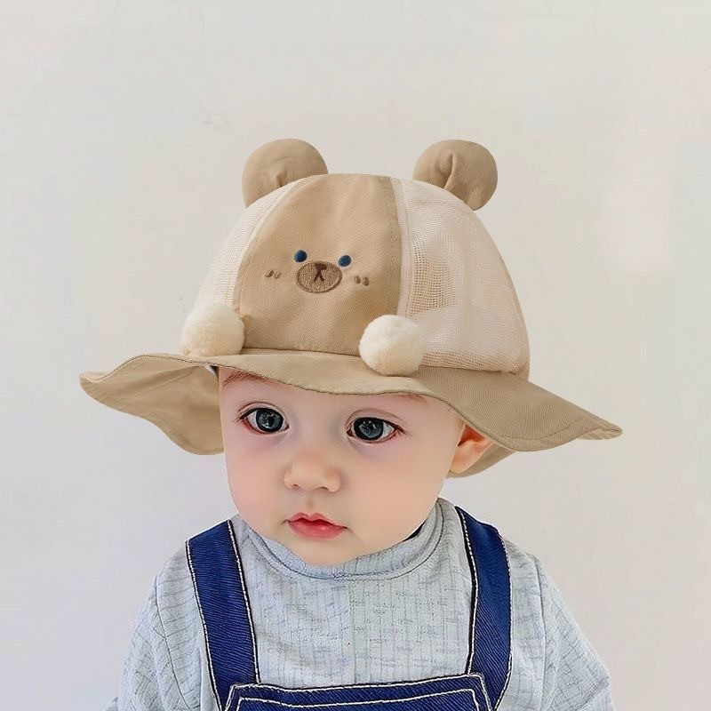 COD หมวกกันแดดเด็ก1-3 ปี ลายการ์ตูน น่ารัก ปีกใหญ่ ใส่ได้ทั้งเด็กชายและหญิง ระบายอากาศ ผ้าเนื้อนุ่ม - รูปที่ 3