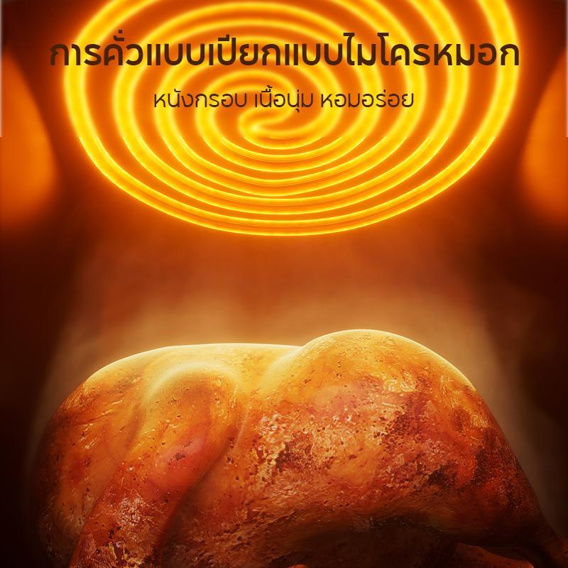 （BCD）HAN RIVER Air Fryer 8L 1400W หน้าจอสัมผัสควบคุมสแตนเลสสตีลภาพ Multi-Function Non-Stick Air Frye