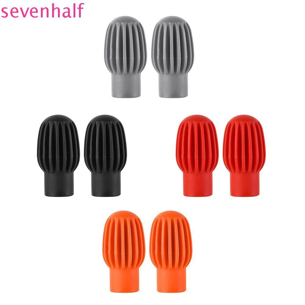 SEVENHALF Drum Stick Practice Tip Damper Mute ซิลิโคน Drumstick เคล็ดลับฝึกซิลิโคนแขนเครื่องเพอร์คัช