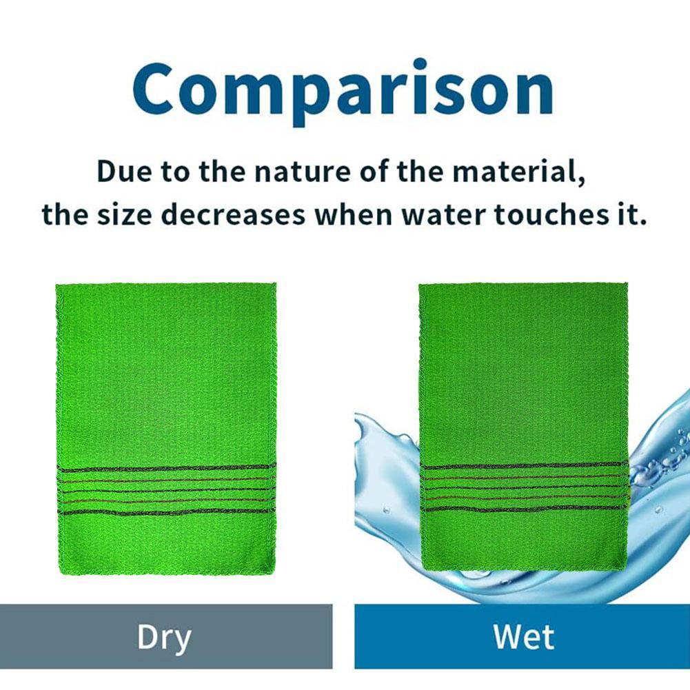 Body Scrub Mitt สครับเกาหลีขัดผิวผ้าเช็ดตัวขัดผิวขัดผิวทําความสะอาดลึกและ Q2b4