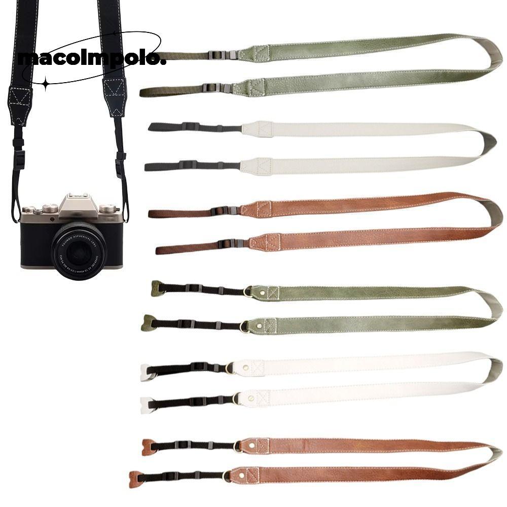 Micro Single Strap, PU Leather Retro Camera Shoulder Strap, Universal Adjustable Neck Strap Lanyard 